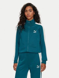 Puma Bluza Iconic T7 627994 Zielony Regular Fit. Zielone bluzy Puma, xl, bez wzorów, z bawełny, bez kaptura. Za 209,99 zł.