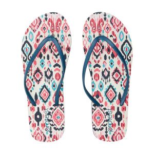 Japonki plażowe damskie Protest Prtflorine. Czerwone klapki Protest, bez wzorów, bez obcasa. Za 82,99 zł.