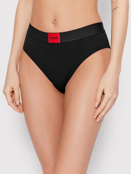 Hugo Figi klasyczne Brief HW Red Label 50469672 Czarny. Czarne figi Hugo, bez wzorów, z bawełny. Za 69,99 zł.