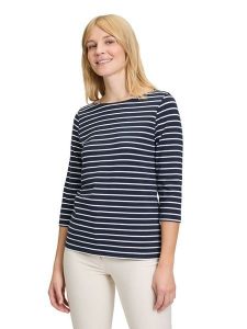 Betty Barclay Koszulka w kolorze granatowo-białym rozmiar: 42. Białe bluzki Betty Barclay, bez wzorów, bez kołnierzyka, bez ramiączek. Za 82,99 zł.