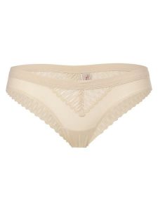Triumph figi brazylijskie Kobiety Sztuczne włókno beżowy, 38. Brązowe figi Triumph, bez wzorów, z koronki. Za 119,95 zł.