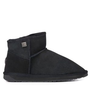 Śniegowce EMU Australia. Czarne buty zimowe EMU Australia, bez obcasa, bez zapięcia. Za 699,99 zł.