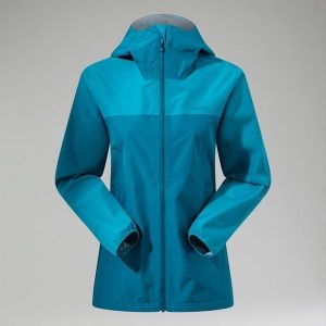 Kurtka przeciwdeszczowa damska Berghaus Deluge Pro 3.0. Niebieskie kurtki Berghaus, m, bez wzorów, bez kaptura. Za 309,99 zł.