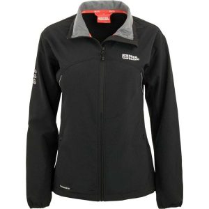 Damska kurtka softshell Nordblanc – cienka czarna. Czarne kurtki NORDICA, bez wzorów, z softshellu, bez kaptura. Za 252,99 zł.