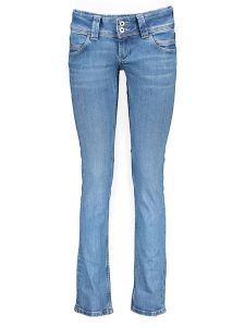 Pepe Jeans Dżinsy - Slim fit - w kolorze niebieskim rozmiar: W31/L32. Niebieskie jeansy Pepe Jeans, z aplikacjami, z jeansu. Za 162,49 zł.
