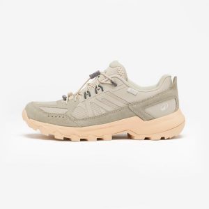 Buty turystyczne damskie MH500 Softer. Brązowe buty trekkingowe QUECHUA, ze skóry, bez zapięcia. Za 299,99 zł.