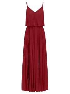 APART Sukienka w kolorze bordowym rozmiar: 40. Czerwone sukienki Apart, bez wzorów, bez kołnierzyka, bez ramiączek, maxi. Za 208,99 zł.