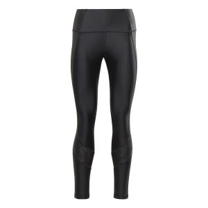 Damskie legginsy z wysokim stanem Reebok Shiny Yoga. Czarne legginsy Reebok, bez wzorów, z podwyższonym stanem. W wyprzedaży za 236,05 zł.