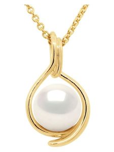 Pearline Złota zawieszka z perłą rozmiar: onesize. Żółte zawieszki Pearline, z perłą, złote. Za 739,99 zł.