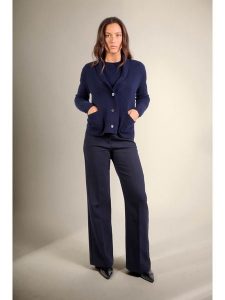 Perfect Cashmere Kaszmirowy kardigan "Mila" w kolorze granatowym rozmiar: L. Niebieskie kardigany Perfect Cashmere, z kaszmiru. Za 567,00 zł.