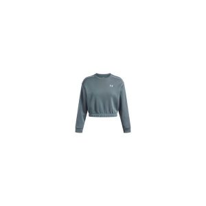 Bluza Damska Under Armour Sportowa Krótka UA Rival Fleece Piped Crew. Niebieskie bluzy Under Armour, bez wzorów, bez kaptura. Za 249,99 zł.