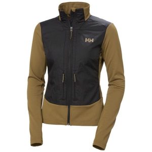 Damska bluza hybrydowa Helly Hansen Versalite. Brązowe kurtki Helly Hansen, bez wzorów, z polaru, bez kaptura. Za 533,50 zł.