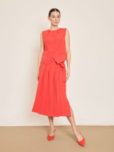 BGN Spódnica w kolorze czerwonym rozmiar: 38. Czerwone spódnice BGN, na co dzień, bez wzorów, z tkaniny, midi. Za 143,99 zł.