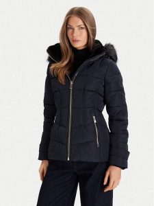 Morgan Kurtka puchowa 252-GITELA Granatowy Regular Fit. Niebieskie kurtki Morgan, bez wzorów, z puchu, bez kaptura. Za 499,99 zł.