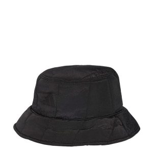 Zimowy kapelusz typu bucket. Czarne kapelusze ADIDAS, bez wzorów, z materiału, wizytowe. Za 129,00 zł.