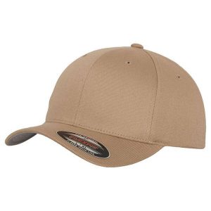 Czapka z Daszkiem Brandit Flexfit Khaki. Zielone czapki BRANDIT, bez wzorów, sportowe. Za 68,15 zł.