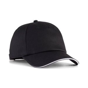Czapka z daszkiem Puma Additions. Czarne czapki Puma, bez wzorów, z bawełny, sportowe. Za 99,53 zł.