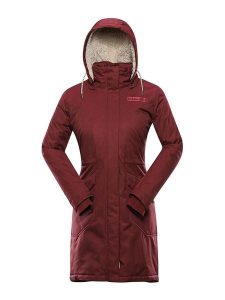 Alpine Pro Parka "Adona" w kolorze bordowym rozmiar: XL. Czerwone płaszcze Alpine Pro, xl, bez wzorów, bez kaptura. Za 405,05 zł.