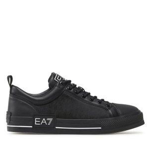 Trampki EA7 Emporio Armani. Czarne trampki EA7 Emporio Armani, bez wzorów, bez zapięcia. Za 579,99 zł.