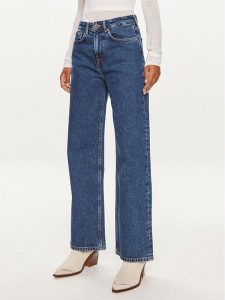 Pepe Jeans Jeansy PL204731 Niebieski Straight Fit. Niebieskie jeansy Pepe Jeans, bez wzorów, z bawełny. Za 289,99 zł.
