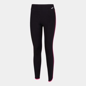 Damskie legginsy Joma Combi Torneo czarny/różowy S. Czarne legginsy JOMA, bez wzorów, z elastanu, długie. Za 101,83 zł.