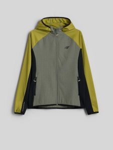 4F Kurtka softshell wiatroodporna damska - oliwkowa L. Brązowe kurtki 4f, l, bez wzorów, z softshellu, bez kaptura. Za 249,99 zł.