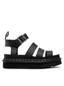 Dr. Martens Sandały Blaire 24235001 Czarny. Czarne sandały Dr. Martens, bez wzorów, ze skóry, bez obcasa, na płaskiej podeszwie, bez zapięcia. Za 559,99 zł.