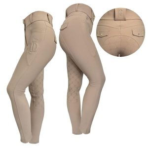Legginsy jeździeckie z pełnym lejem JD ATTACK Elite. Czarne legginsy JD ATTACK, z aplikacjami, z elastanu. Za 369,00 zł.