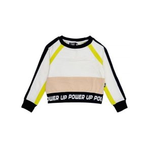 Bluza miękka na co dzień na siłownię. Białe bluzy LEONE 1947 APPAREL, bez wzorów, z bawełny, bez kaptura. W wyprzedaży za 89,72 zł.