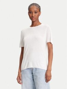 Calvin Klein Sweter LV044A307G Écru Regular Fit. Swetry klasyczne Calvin Klein, m, z wiskozy, bez kołnierzyka. Za 239,99 zł.