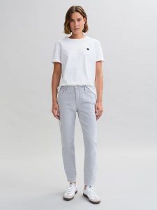 OPUS Dżinsy - Slim fit - w kolorze jasnoszarym rozmiar: 40/L28. Szare jeansy Opus, z aplikacjami, ze skóry. Za 180,06 zł.