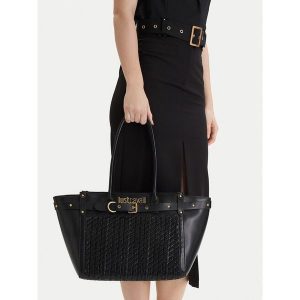 Torebka Just Cavalli. Czarne torebki klasyczne Just Cavalli, bez wzorów, bez dodatków. Za 669,99 zł.
