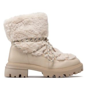 Śniegowce DeeZee. Brązowe buty zimowe DeeZee, bez obcasa, bez zapięcia. Za 249,99 zł.