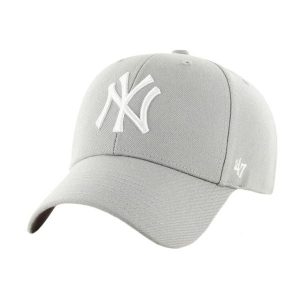 Damska czapka z daszkiem 47 Brand MLB New York Yankees MVP Cap. Szare czapki 47 Brand, bez wzorów, z wełny. Za 117,00 zł.