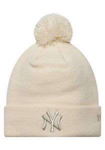 Czapka damska New York Yankees New Era Bobbke Metallic. Białe czapki New Era, bez wzorów, z materiału, eleganckie. Za 139,99 zł.