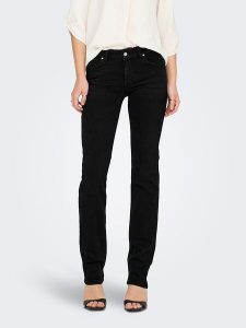 ONLY Dżinsy - Regular fit - w kolorze czarnym rozmiar: W28/L30. Czarne jeansy ONLY, z aplikacjami, ze skóry. Za 105,38 zł.
