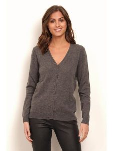 Soft Cashmere Kaszmirowy kardigan w kolorze antracytowym rozmiar: 34/36. Czarne kardigany Soft Cashmere, z kaszmiru. Za 260,99 zł.