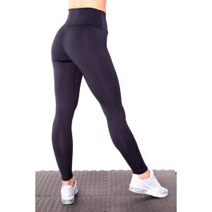Czarne legginsy z wysokim stanem na siłownię damskie 2skin BASIC. Czarne legginsy 2SkIN, bez wzorów, z elastanu, z podwyższonym stanem. W wyprzedaży za 119,00 zł.