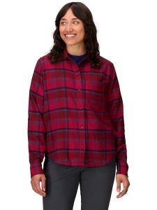 Marmot Flanelowa koszula funkcyjna "Stonepeak" w kolorze jagodowo-niebieskim rozmiar: S. Czerwone koszule Marmot, s, bez wzorów, z materiału, bez kołnierzyka, bez ramiączek. Za 130,99 zł.