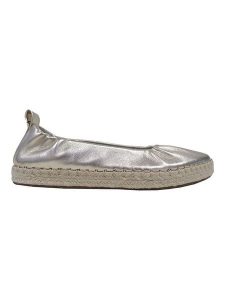 Högl Skórzane espadryle w kolorze srebrnym rozmiar: 42. Szare espadryle HÖGL, bez wzorów, bez obcasa. Za 319,88 zł.
