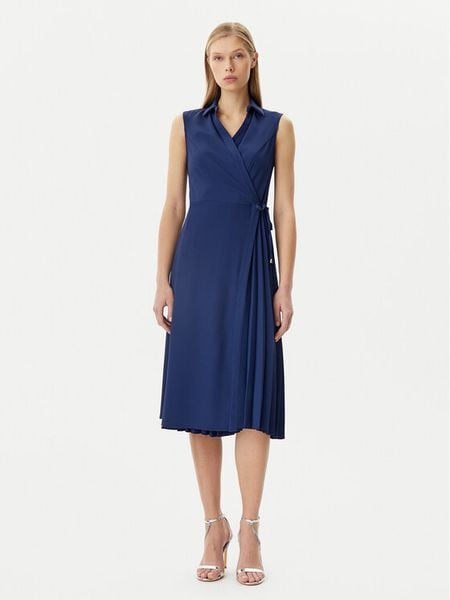 Rinascimento Sukienka koszulowa CFC0122479003 Granatowy Regular Fit. Niebieskie kombinezony Rinascimento, xs, bez wzorów, z syntetyku, bez kołnierzyka, bez ramiączek. Za 329,99 zł.