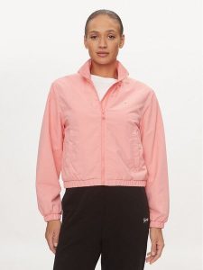 Tommy Jeans Wiatrówka Essential DW0DW18139 Różowy Regular Fit. Czerwone kurtki Tommy Jeans, m, bez wzorów, z jeansu, bez kaptura. Za 449,99 zł.