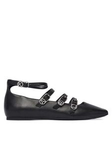 KARL LAGERFELD Baleriny Konnie KL40195 Czarny. Czarne balerinki KARL LAGERFELD, bez wzorów, ze skóry, bez obcasa, bez zapięcia. Za 430,99 zł.