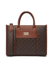 Nine West Torebka EO-KENTUCKY-LDA8168 Brązowy. Brązowe torebki klasyczne Nine West, bez wzorów, z materiału, bez dodatków. Za 369,99 zł.
