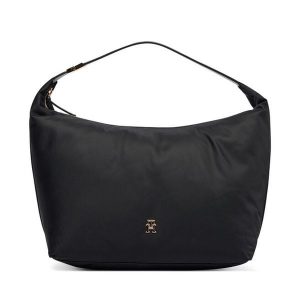 Torebka Tommy Hilfiger. Czarne torebki klasyczne TOMMY HILFIGER, bez wzorów, z nylonu, bez dodatków. Za 569,99 zł.