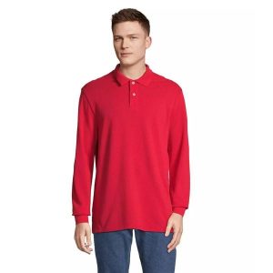 Koszulka polo z długim rękawem Sol's Pacific. Czerwone bluzki SOL'S, s, bez wzorów, bez kołnierzyka, bez ramiączek. Za 140,00 zł.