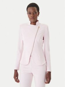 Rinascimento Marynarka CFC0127901003 Różowy Slim Fit. Czerwone marynarki i żakiety Rinascimento, xs, bez wzorów, z syntetyku. Za 579,99 zł.