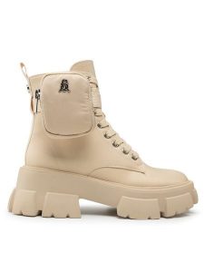 Steve Madden Trapery Tanker-P SM11001615-04004-299 Beżowy. Brązowe buty zimowe Steve Madden, z materiału, bez obcasa, bez zapięcia. Za 699,99 zł.