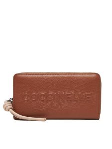 Coccinelle Portfel E2 QBB 11 32 01 Brązowy. Brązowe portfele Coccinelle, bez wzorów, ze skóry. Za 449,99 zł.