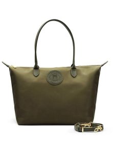 ATELIERS SAINT GERMAIN Skórzany shopper bag w kolorze khaki - 42 x 25 x 19 cm rozmiar: onesize. Brązowe shopper bag ATELIERS SAINT GERMAIN, bez wzorów, z materiału, na ramię, bez dodatków. Za 448,45 zł.